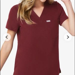 FIGS Burgundy TOP